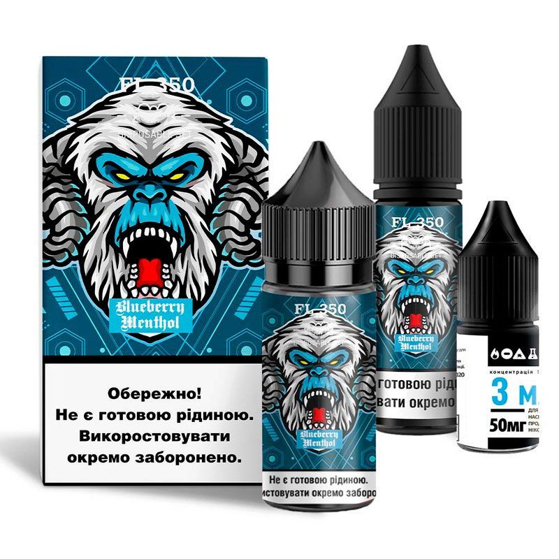 Flavorlab FL350 Blueberry Menthol 30мл — Набір для самозамісу (сольовий нікотин)