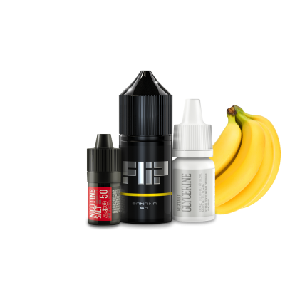 Flip Banana 30мл — Набір для самозамісу (сольовий нікотин)