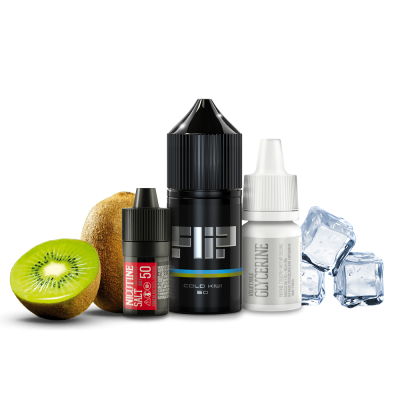 Flip Cold Kiwi 30мл — Набір для самозамісу (сольовий нікотин)