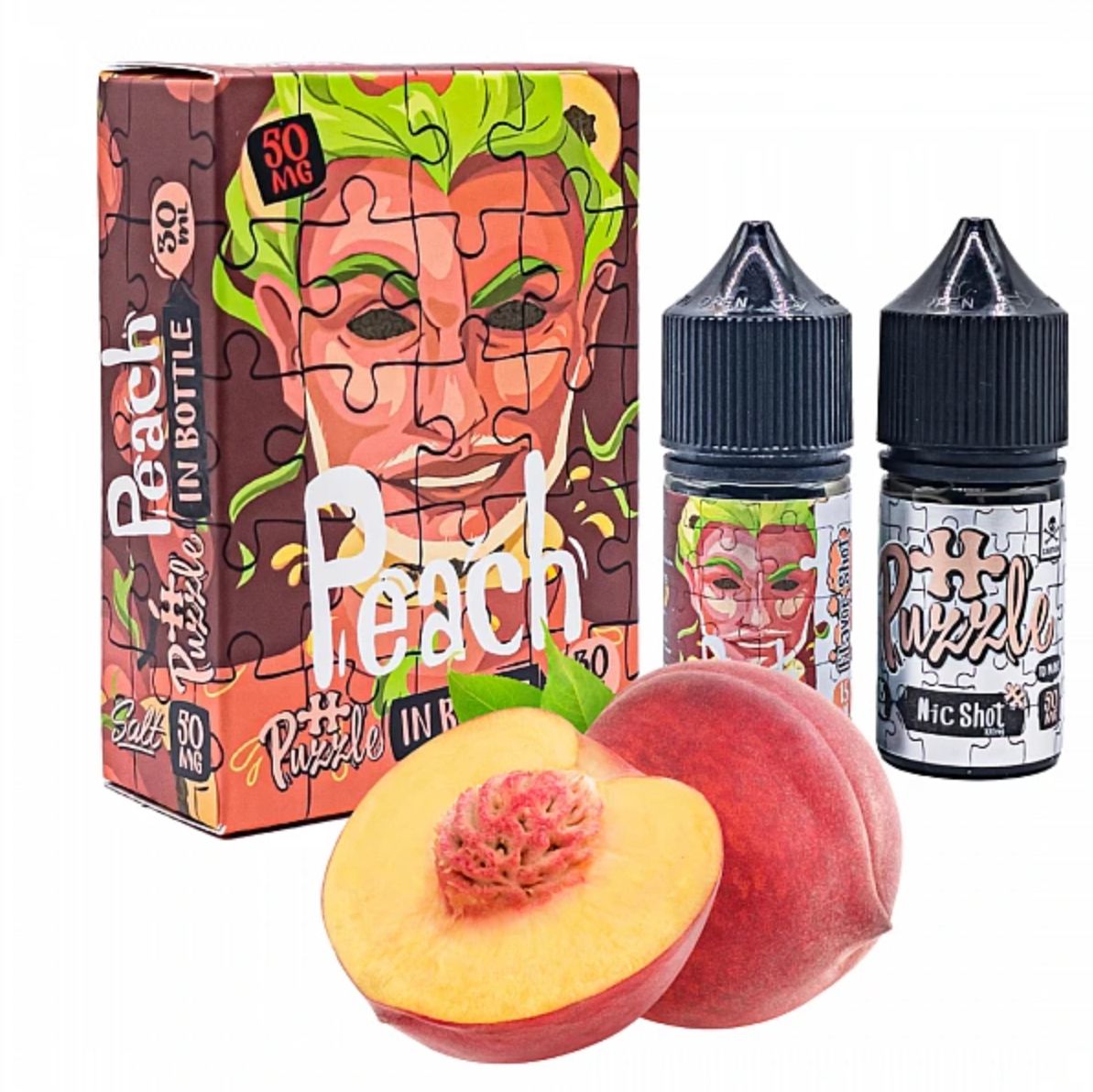 In Bottle Peach 30мл — Набір для самозамісу (сольовий нікотин)