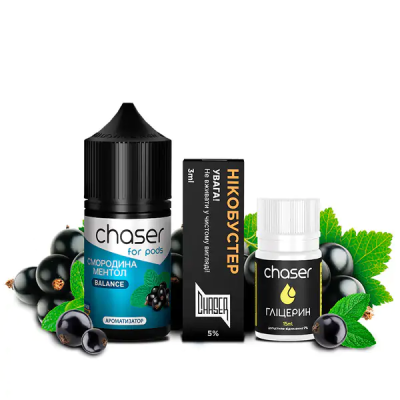 Chaser For Pods Currant Menthol 30мл — Набор для самозамеса (солевой никотин)