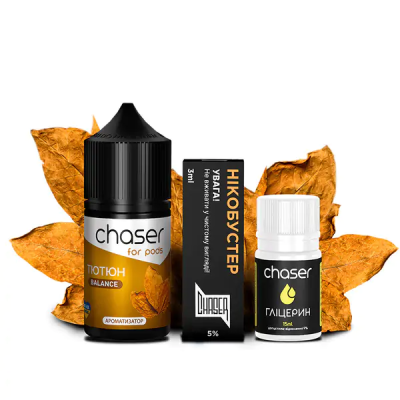 Chaser For Pods Tobacco 30мл — Набор для самозамеса (солевой никотин)