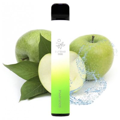 Elf Bar 2000 Sour Apple — Одноразова POD-система