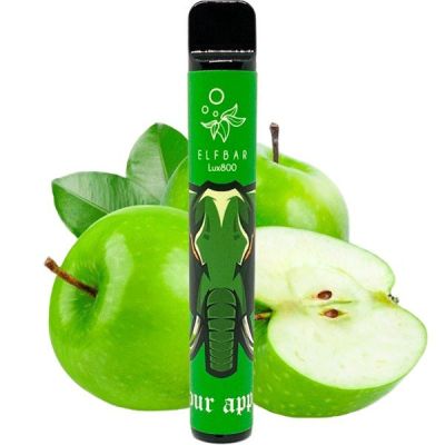 Elf Bar 800 Sour Apple — Одноразова POD-система