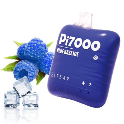 Elf Bar PI7000 Blue Razz Ice — Одноразова POD-система