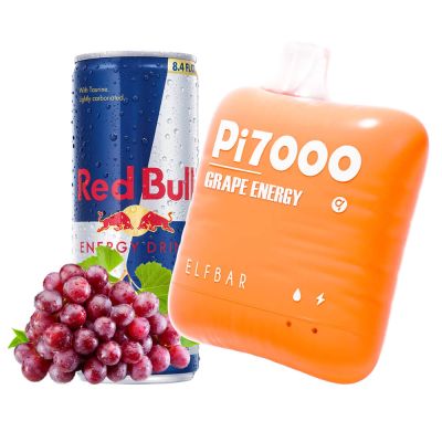 Elf Bar PI7000 Grape Energy — Одноразова POD-система