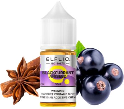 Elfliq Blackcurrant Aniseed 30мл — Жидкость для pod систем (солевой никотин)