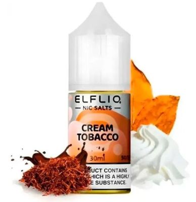 Elfliq Cream Tobacco 30мл — Жидкость для pod систем (солевой никотин)