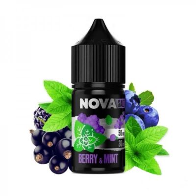 Nova Berry Mint 30мл — Рідина для pod систем (сольовий нікотин)