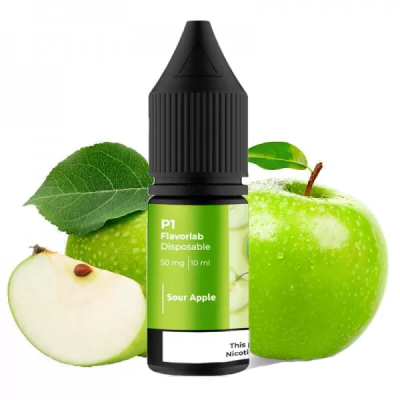 P1 Sour Apple 10мл — Рідина для pod систем (сольовий нікотин)