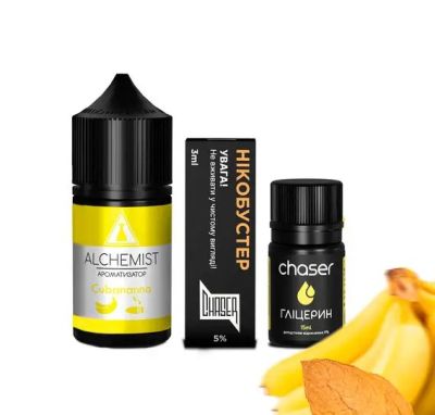Alchemist Cubabanana 30мл — Набор для самозамеса (солевой никотин)