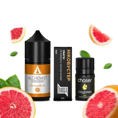 Alchemist Grapefruit 30мл — Набор для самозамеса (солевой никотин)