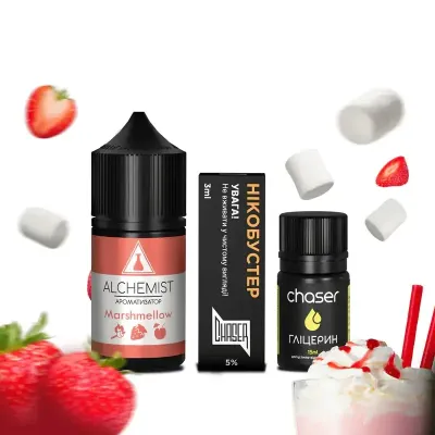 Alchemist Marshmelow 30мл — Набор для самозамеса (солевой никотин)