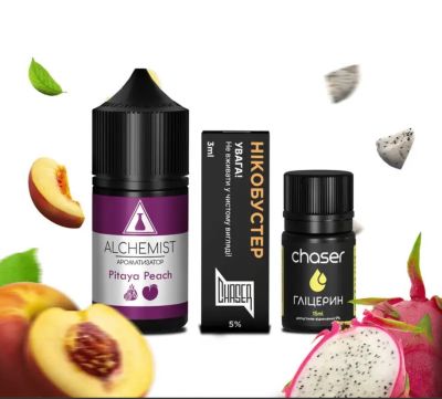 Alchemist Pitaya Peach 30мл — Набор для самозамеса (солевой никотин)