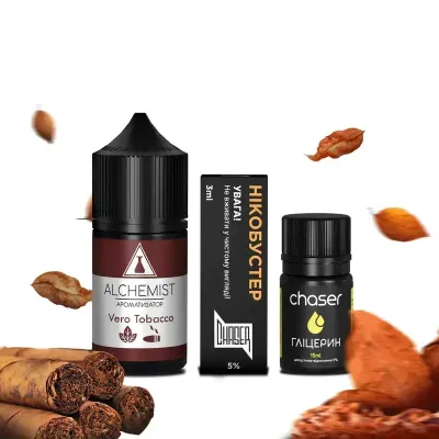 Alchemist Vero Tobacco 30мл — Набор для самозамеса (солевой никотин)
