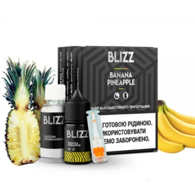 Blizz Banana Pineapple 30мл — Набір для самозамісу (сольовий нікотин)