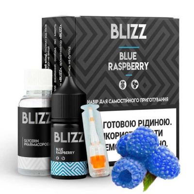 Blizz Blue Raspberry 30мл — Набір для самозамісу (сольовий нікотин)