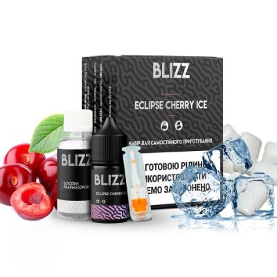 Blizz Eclipse Cherry Ice 30мл — Набір для самозамісу (сольовий нікотин)
