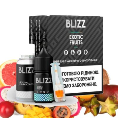 Blizz Exotic Fruit 30мл — Набір для самозамісу (сольовий нікотин)
