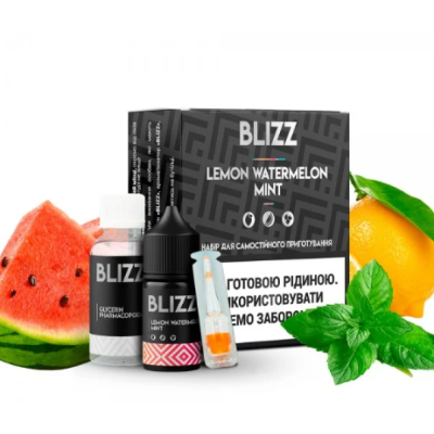 Blizz Lemon Watermelon Mint 30мл — Набір для самозамісу (сольовий нікотин)