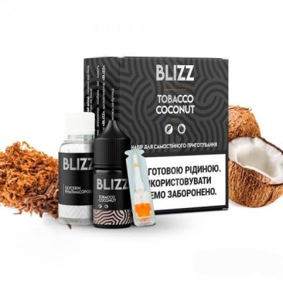 Blizz Tobacco Coconut 30мл — Набір для самозамісу (сольовий нікотин)