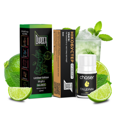 Chaser Black Mojito 30мл — Набор для самозамеса (солевой никотин)