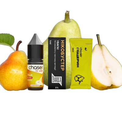 Chaser For Pods Pear 10мл — Набір для самозамісу (сольовий нікотин)