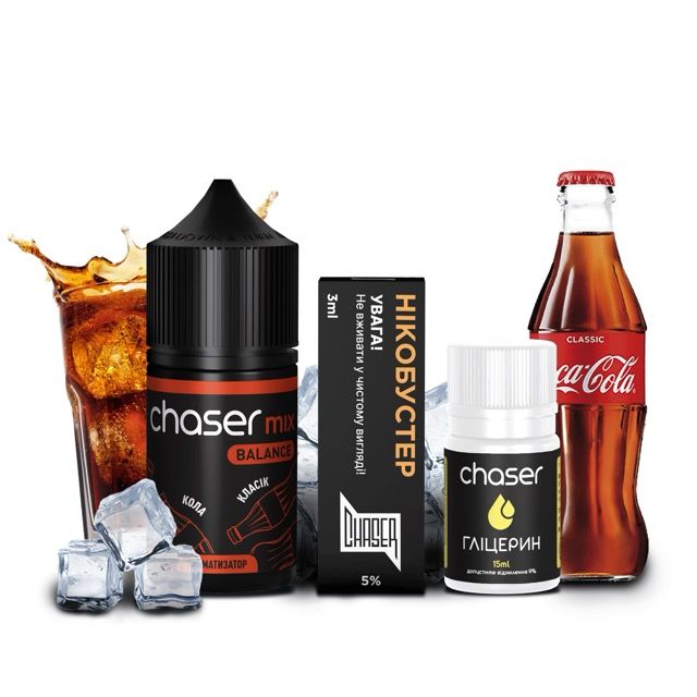 Chaser Mix Кола 30мл — Набор для самозамеса (солевой никотин)