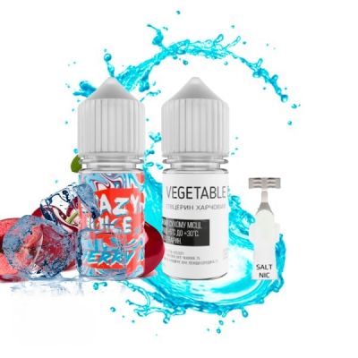 Crazy Juice Cherry Ice 30мл — Набір для самозамісу (сольовий нікотин)