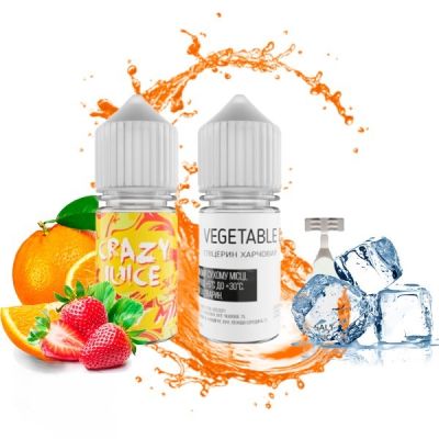 Crazy Juice Fruit Mix 30мл — Набір для самозамісу (сольовий нікотин)