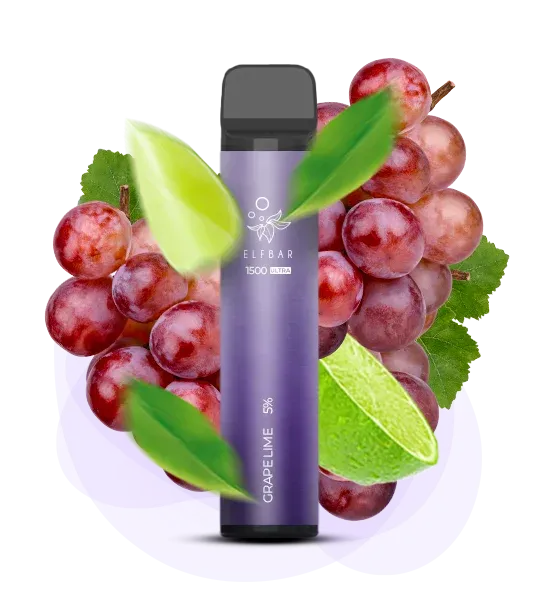 Elf Bar 1500 Ultra Grape Lime — Одноразовая POD-система
