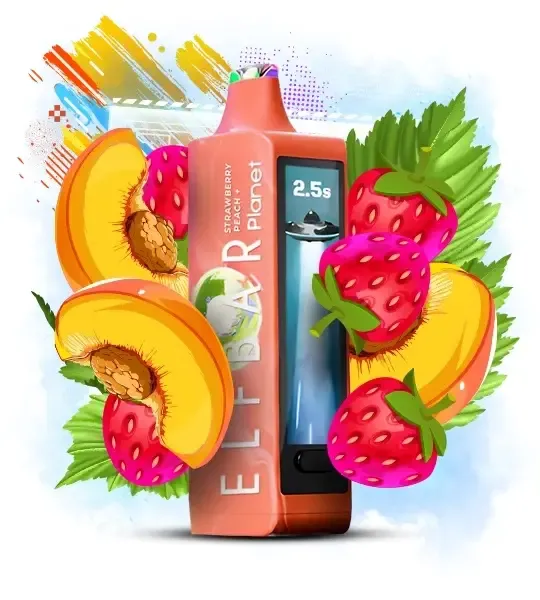 Elf Bar Planet 25000 Strawberry Peach — Одноразова POD-система