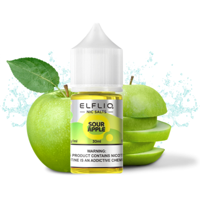 Elfliq Sour Apple 30мл — Жидкость для pod систем (солевой никотин)
