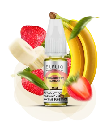 Elfliq Strawberry Banana 10мл — Рідина для pod систем (сольовий нікотин)