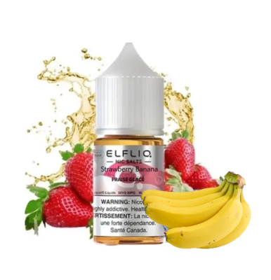 Elfliq Strawberry Banana 30мл — Сольова рідина