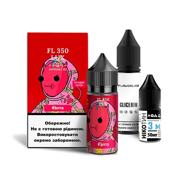 Flavorlab FL350 Cherry 30мл — Набір для самозамісу (сольовий нікотин)