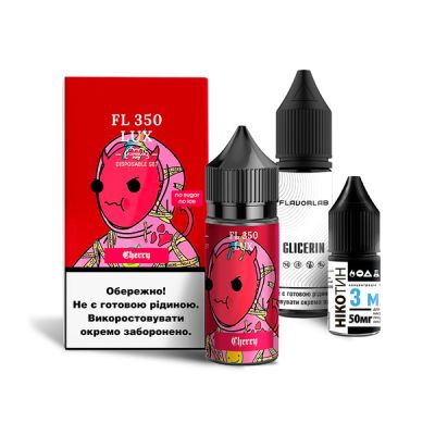 Flavorlab FL350 Cherry 30мл — Набір для самозамісу (сольовий нікотин)