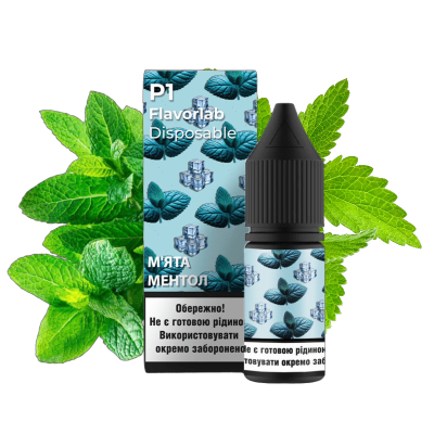 Flavorlab P1 М'ята Ментол 10мл — Набір для самозамісу (сольовий нікотин)