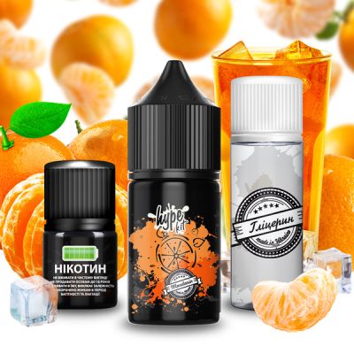 Hype Mandarin 30мл — Набір для самозамісу (сольовий нікотин)