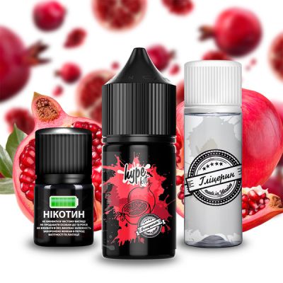 Hype Pomegranate 30мл — Набор для самозамеса (солевой никотин)