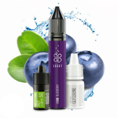 Lucky Blueberry 30мл — Набор для самозамеса (солевой никотин)