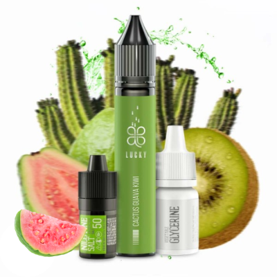 Lucky Cactus Guava Kiwi 30мл — Набор для самозамеса (солевой никотин)