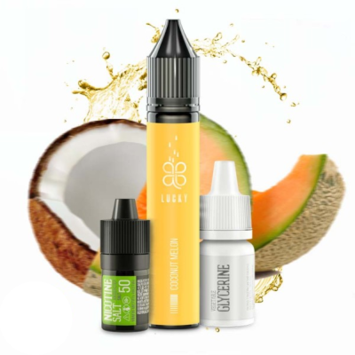 Lucky Coconut Melon 30мл — Набор для самозамеса (солевой никотин)