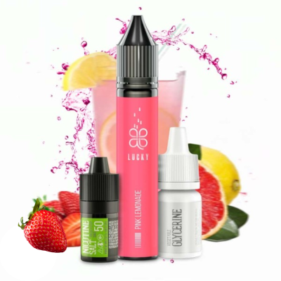 Lucky Pink Lemonade 30мл — Набор для самозамеса (солевой никотин)