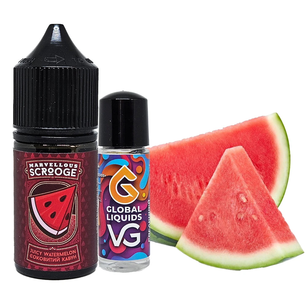 Marvellous Scroodge Juicy Watermelon 30мл — Набір для самозамісу (сольовий нікотин)