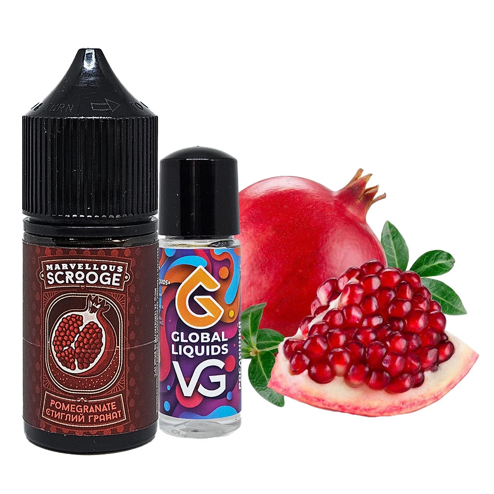 Marvellous Scroodge Ripe Pomegranate 30мл — Набор для самозамеса (солевой никотин)