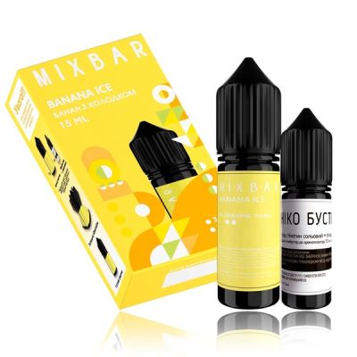 Mix Bar Banana Ice 15мл — Набор для самозамеса (солевой никотин)