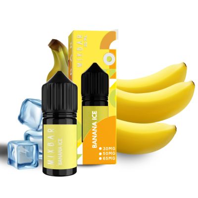 Mix Bar Banana Ice 30мл — Набор для самозамеса (солевой никотин)