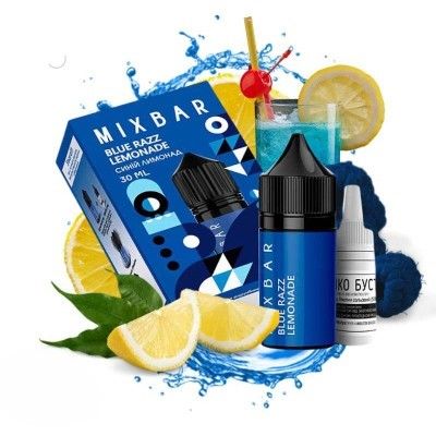 Mix Bar Blue Razz Lemonade 30мл — Набор для самозамеса (солевой никотин)