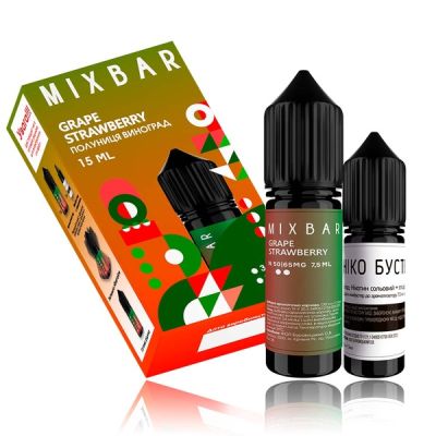 Mix Bar Grape Strawberry 15мл — Набор для самозамеса (солевой никотин)